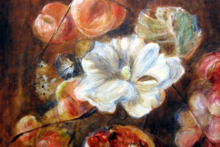 kukkamaalaus edistyy hitaasti