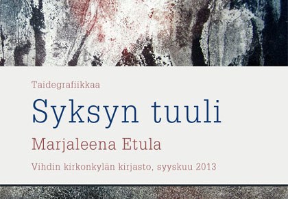 syksyn tuuli puhaltaa syyskuussa&nbsp;vihdissä