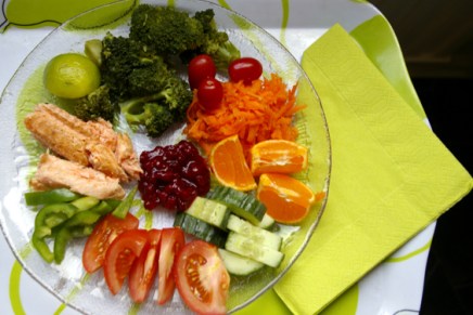 punaista ja vihreää