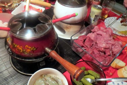 fonduepatoja uuden vuoden&nbsp;aattona