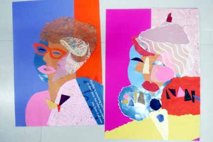 omakuva kollaasimenetelmällä