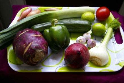 punaista ja vihreää