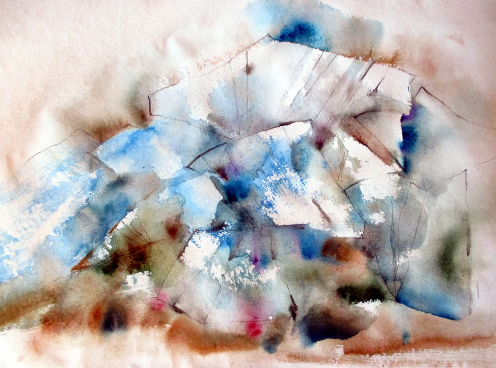 JÄIDEN HELINÄÄ 2 - akvarelli