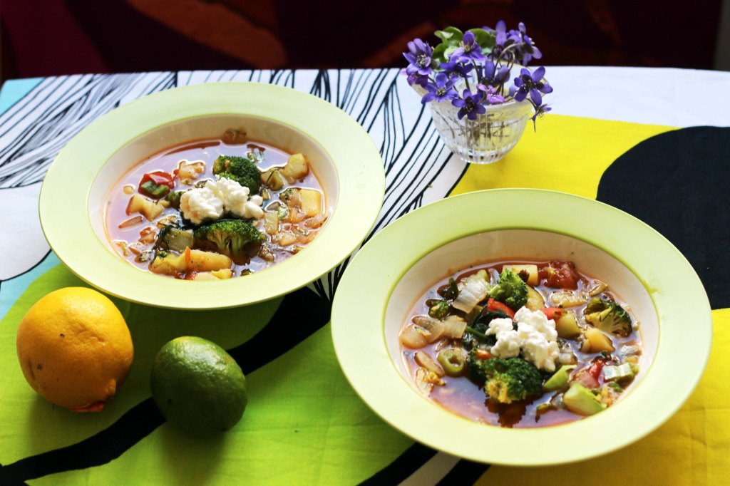 TERVEELLISTÄ KASVISKEITTOA