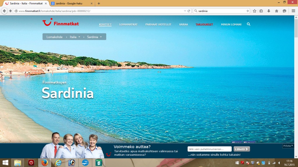 ELOKUUN LOPUSSA SARDINIAAN!