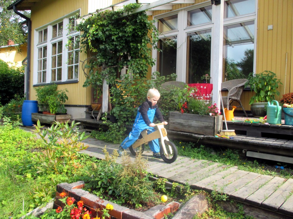 OTSO SAI SYNTYMÄPÄIVÄLAHJAKSI HAUSKAN POTKUPYÖRÄN