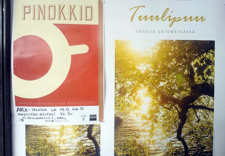 PINOKKIO JA TUULIPUU-NÄYTTELY LÖYTYIVÄT ARX-TALOSTA VERKATEHTAALTA