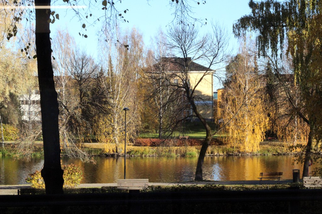 NÄKÖALA GRAFIIKANPAJAN IKKUNASTA VANAJAVEDELLE