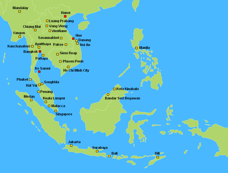 REITTIMME BANGKOK - KOH SAMUI JA TAKAISIN SEKÄ BANGKOK - HANOI - HUE JA TAKAISIN