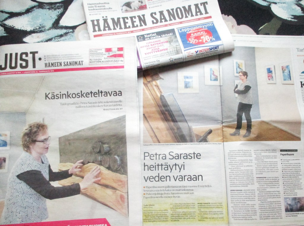 NÄYTTÄVÄ KIRJOITUS HÄMEEN SANOMISSA