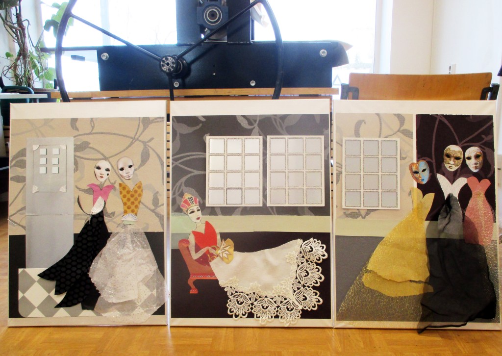 NAISTEN SALONKI VALMIINA KATSELUUN GRAFIIKANPAJASSA