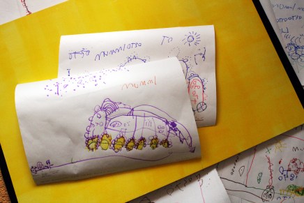 otso on piirtänyt&nbsp;mummille