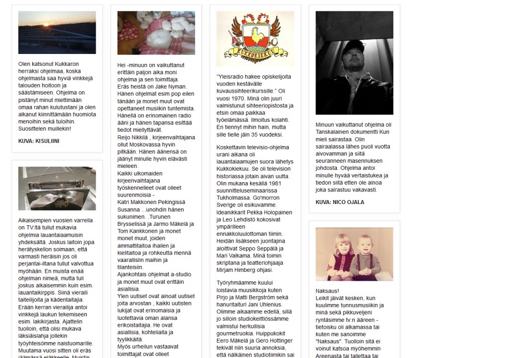 KUVA JA TEKSTI OVAT NYT YLEN SIVUILLA