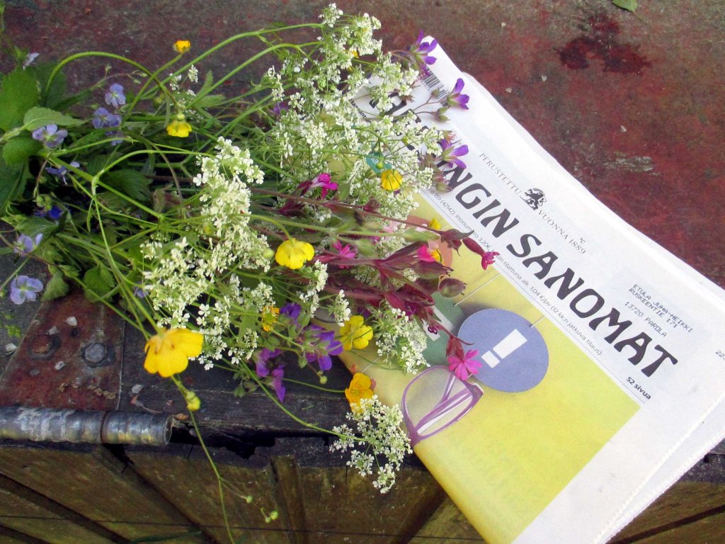 TUORE SANOMALEHTI MÖKKIPOSTILAATIKOSSA