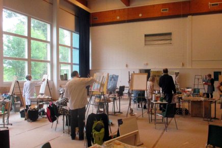 ateljeemaalausta orivedellä