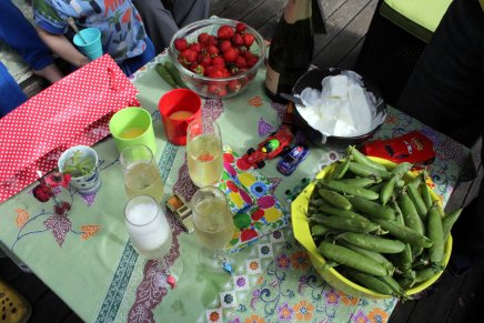 kesäjuhlia muuttopyörityksen keskellä