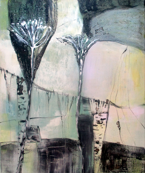 VILLIKUKKIA - akryyli ja öljyväri kankaalle