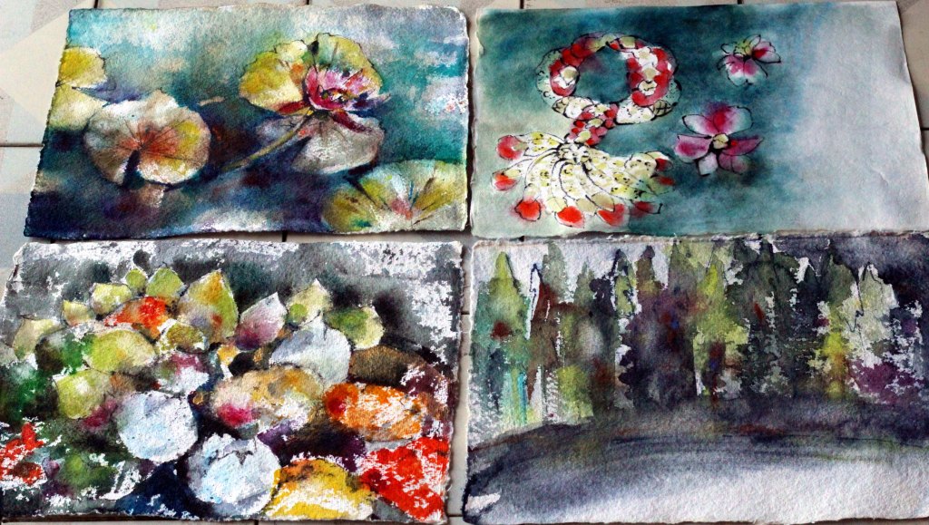 LUONTOAIHEISET AKVARELLINI