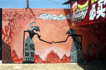 seinämaalauksia terengganun china&nbsp;townissa