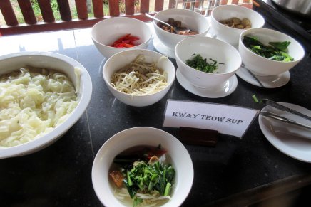 kokoa itse kway teow keitto ja conjee&nbsp;riisipuuro