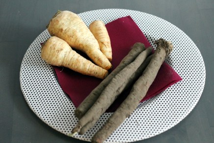 mustajuurta ja juuripersiljaa