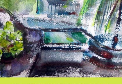 thaiakvarellit nähtävissä galleria paperihuoneella&nbsp;hämeenlinnassa