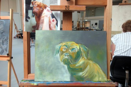 samuli heimosen maalauskurssilla ahlmanilla