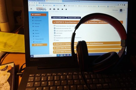 kirjoittamisen perusopinnot alkoivat