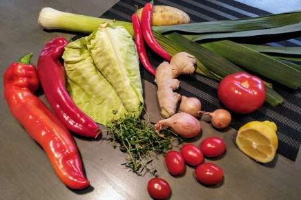 punaista ja vihreää