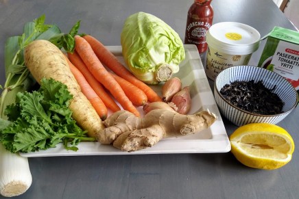 suippokaalia ja srirachaa