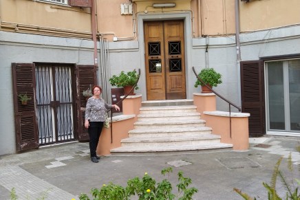 perillä trasteveren kupeessa