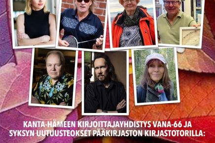 olen mukana syksyn kirjasatotapahtumassa