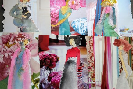 akvarellineitosia talvipäivien ratoksi